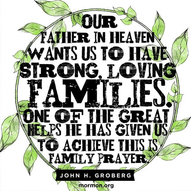 John H. Groberg shares a quote about the importance of families
