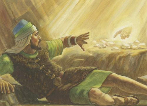 Christ touching each stone
