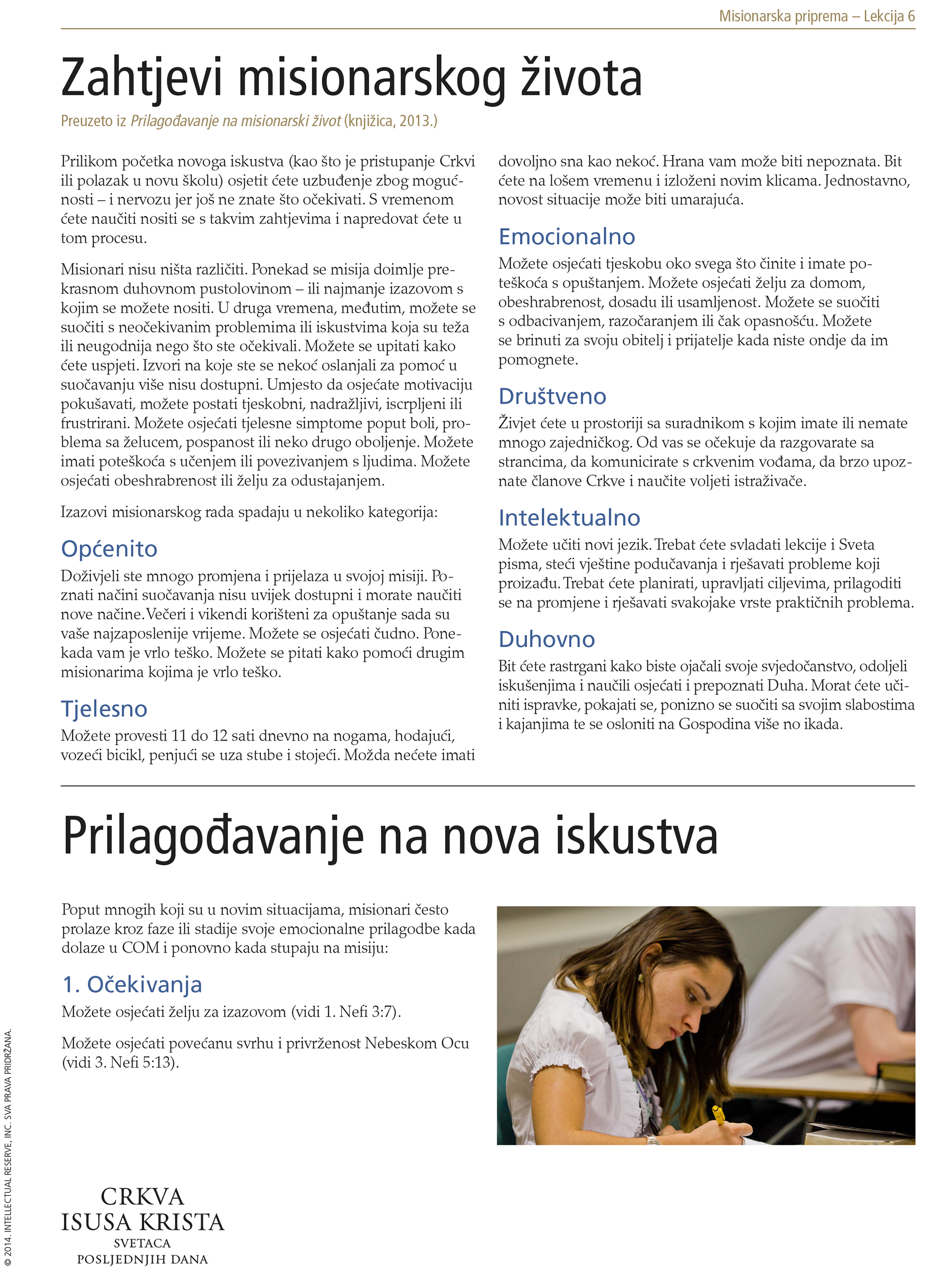 uručak Misionarski život