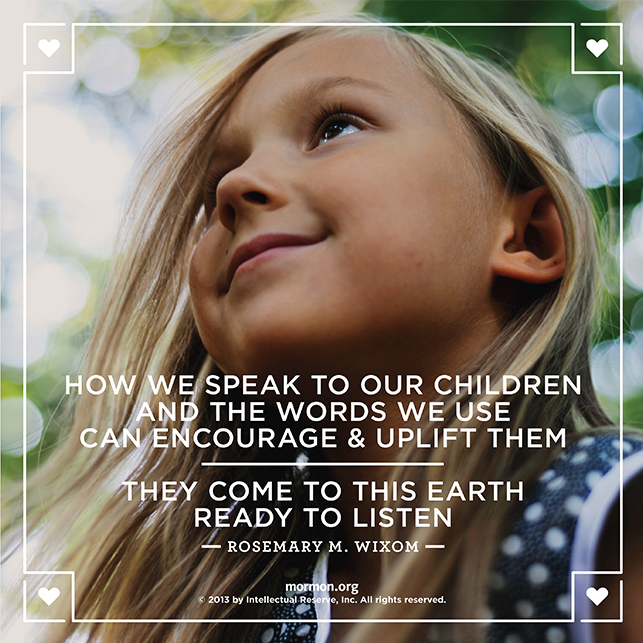 Rosemary M. Wixom shares a quote about families