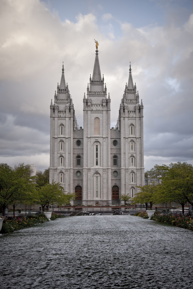 Salt Lake Temple in the Winter