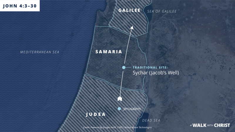 A map of the Holy Land