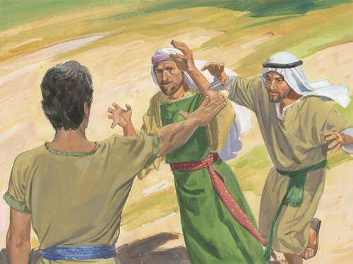 Nephi with Laman and Lemuel