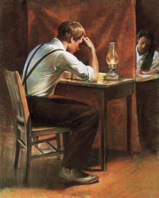 Joseph Smith Translating (Joseph Smith Translating the Gold Plates)