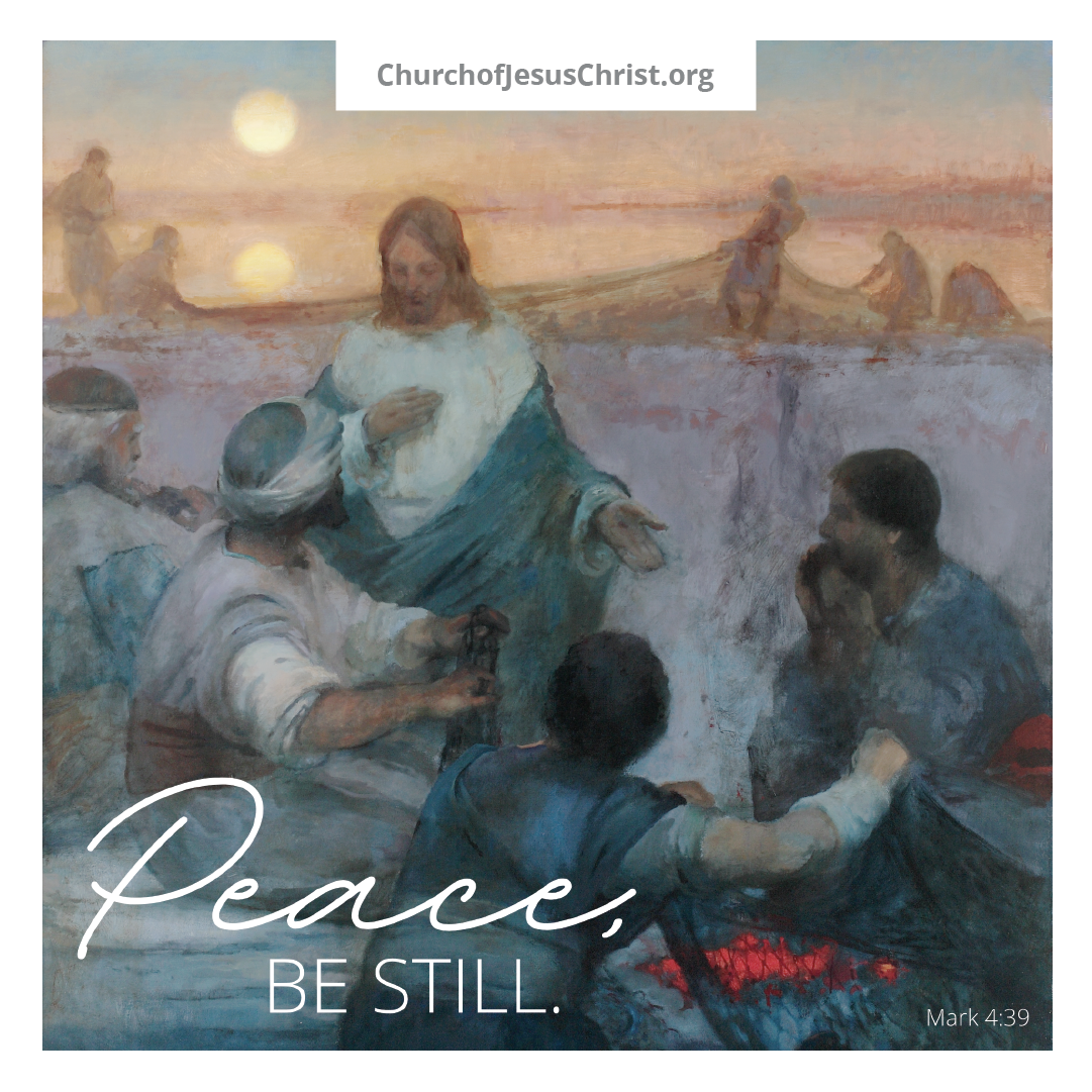 "Peace Be Still" | Mark 4:39 © undefined ipCode 1.