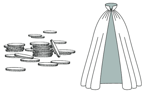 cloak and coins