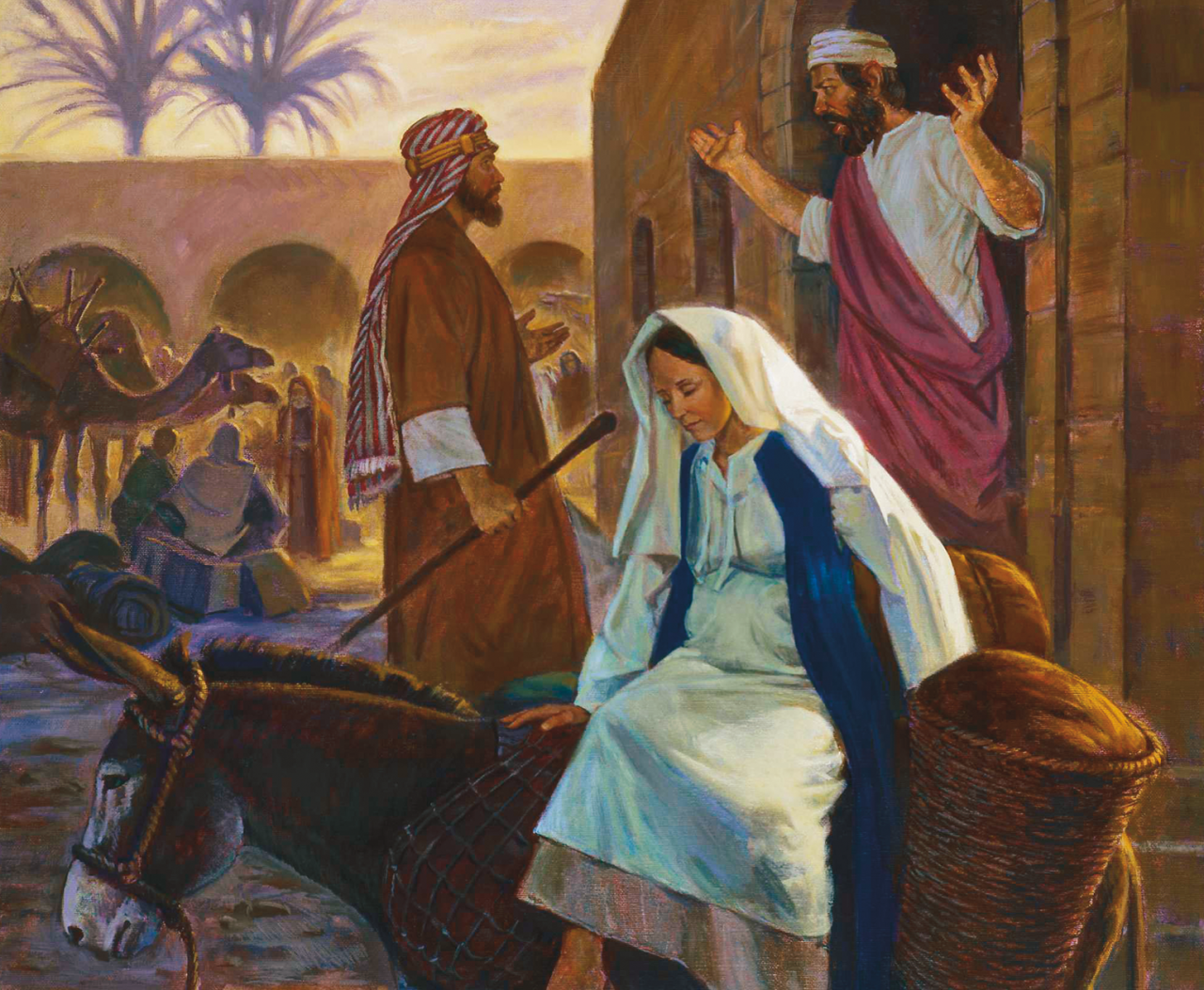 Marie et Joseph à la porte d’une auberge