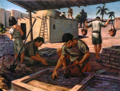 men building city