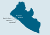 Liberia: Map with Cities