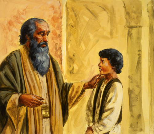 Samuel talking to Eli