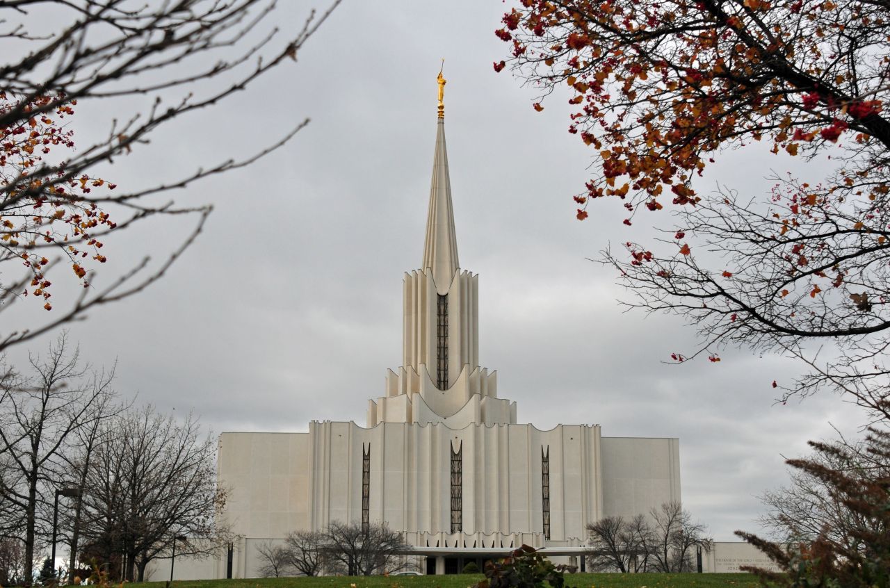 The Jordan River Utah Temple at Night
