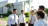 a group of young men in front of a temple