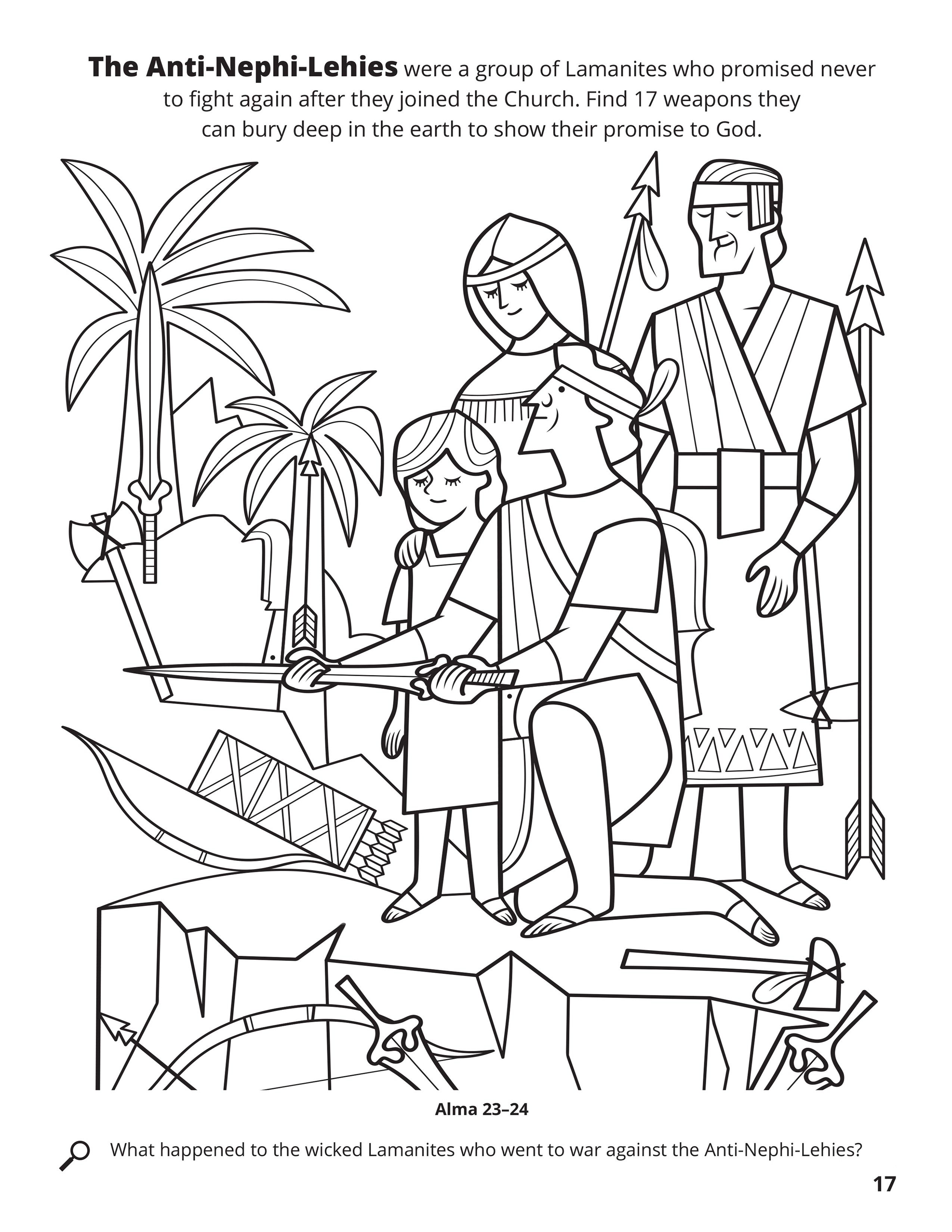 Anti Nephi Lehies Bury Their Weapons