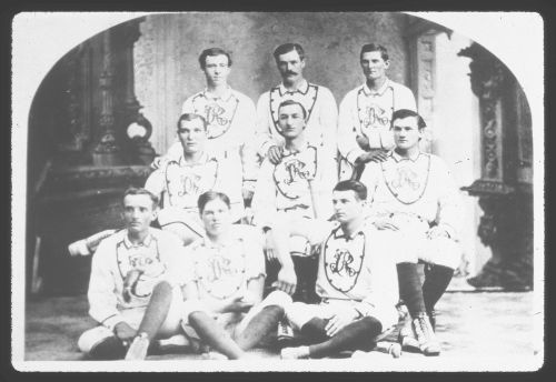 Heber J. Grant with territorial baseball champs, the Red Stockings.