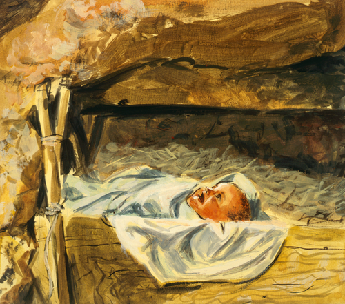 Jesus in manger