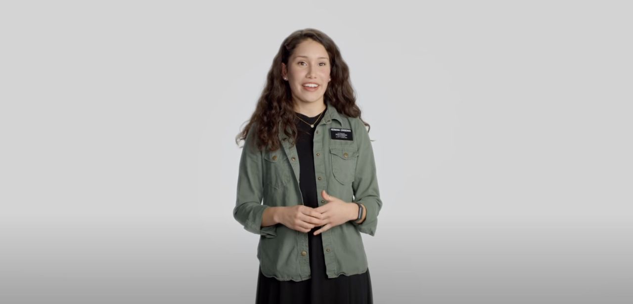 Sister Cárdenas in the Meet Sister Cárdenas video