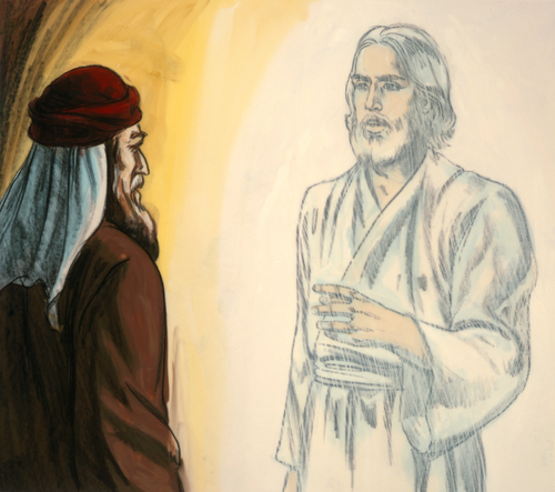 Jesus speaking with Moses