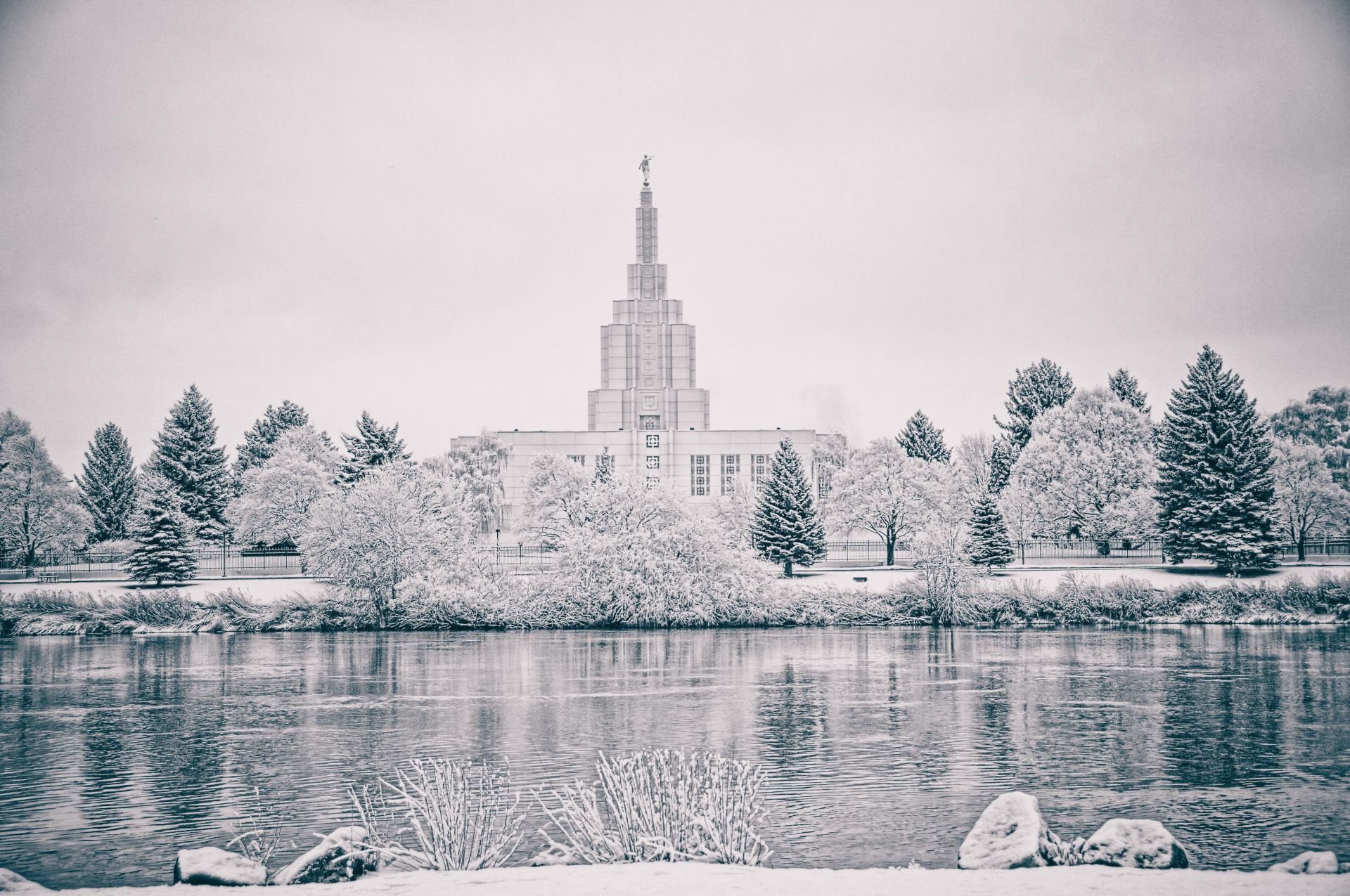 Idaho Falls Idaho Temple In Winter