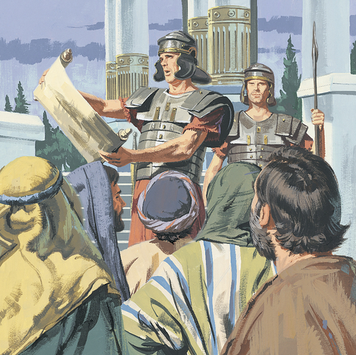 Roman taxing people