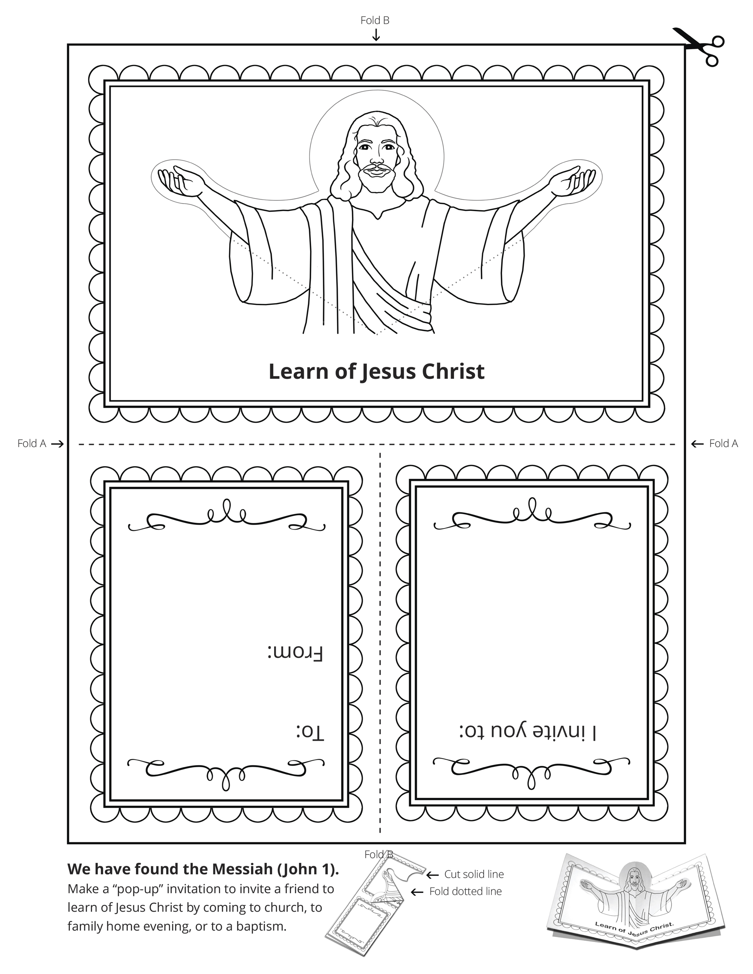 Printable Activities For Kids About Jesus