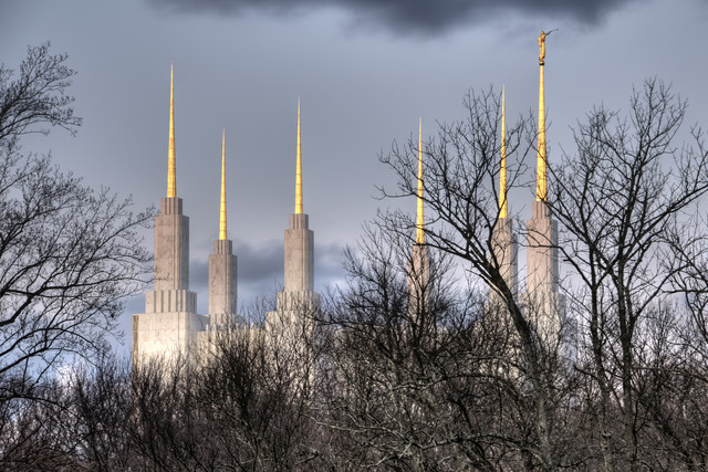 Washington D C Temple During Winter   Washington Dc Temple Lds 