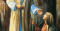 Woman touching the hem of Savior's garment