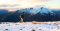 Boy Hiking in Snow