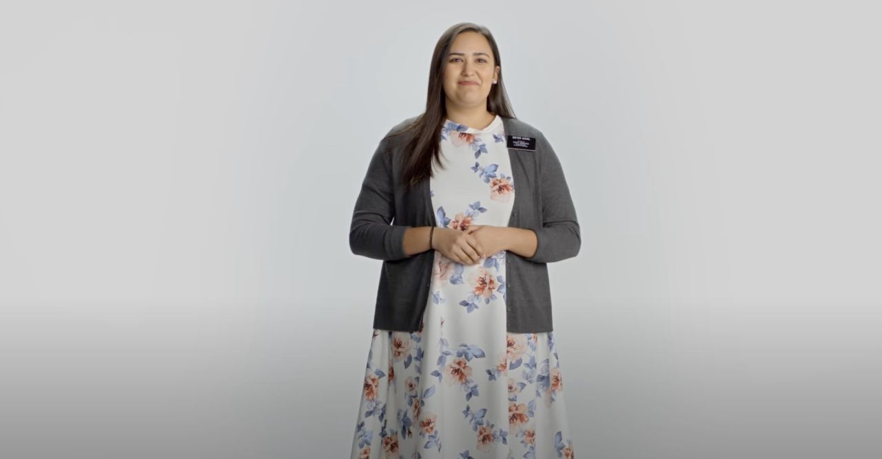 Sister Achal in the Meet Sister Achal video
