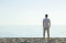 Young Man Staring at the Ocean
