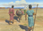 brothers walking in desert