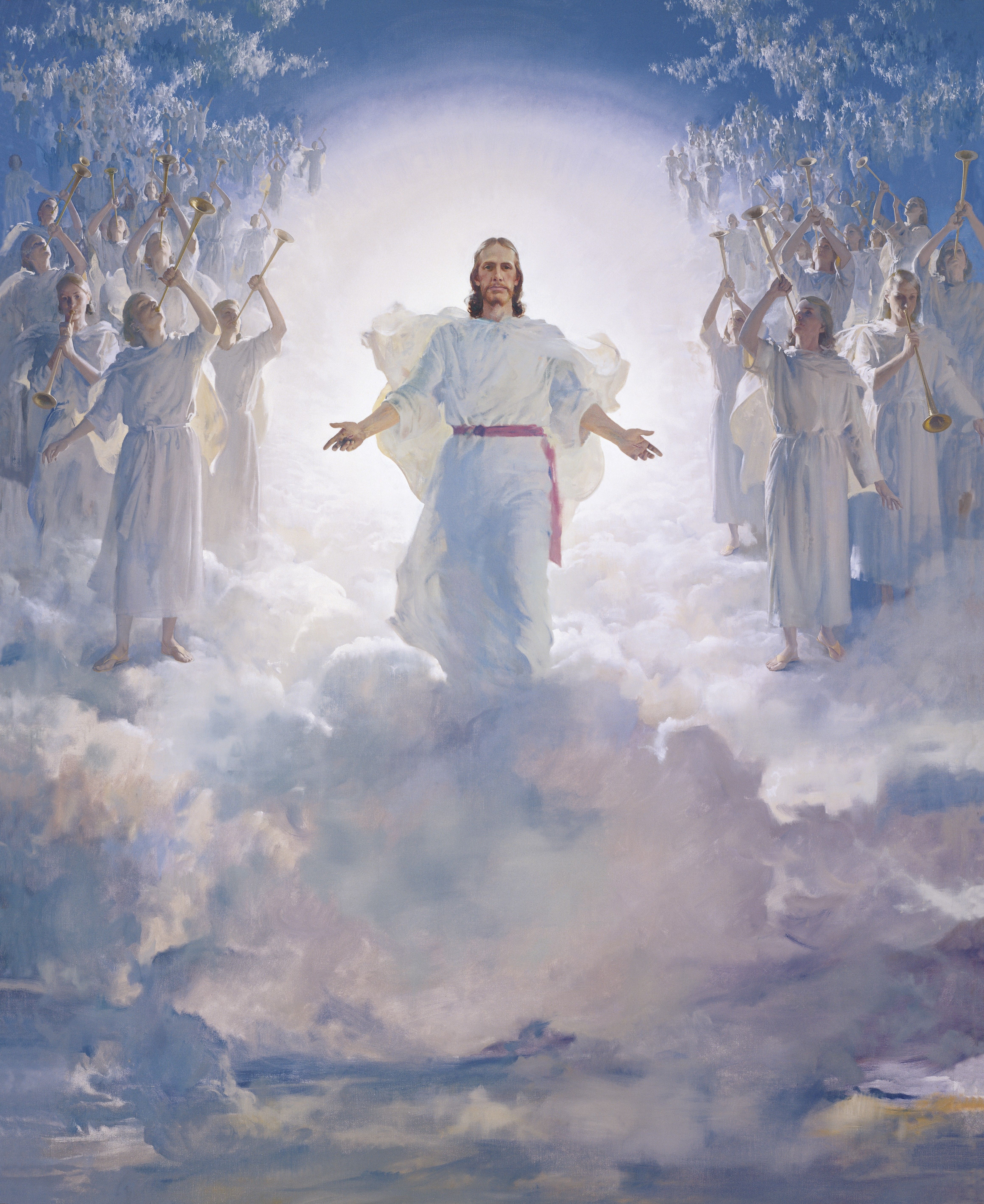 The Second Coming, by Harry Anderson (62562); GAK 238; GAB 66; Primary manual 5-28; Primary manual 6-28; Primary manual 7-25; Matthew 16:27; 24:30–31; 25:31