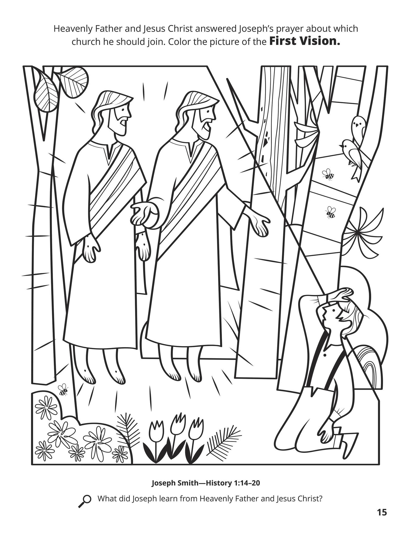 The First Vision - Pearl Great Price Coloring Book
