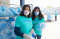 Volunteers returning mask kits