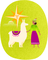 Woman with a Llamas
