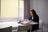 woman studying