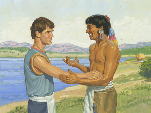 Lamanite and Nephite talking