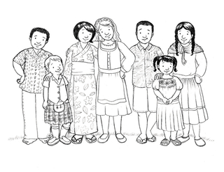 joint family clipart black