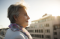 Senior Woman On roof garden