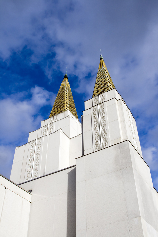 Oakland California Temple Spires
