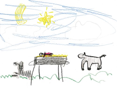 Nativity drawing