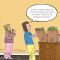 Daughter and Mother with Groceries