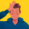 Boy with Hand on Head, Hiking, World