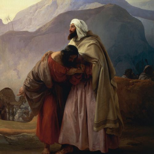 The Reconciliation of Jacob and Esau, by Francesco Hayez.