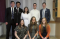Missionaries and young adults at Evita’s baptism