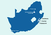 South Africa: Map with Cities