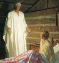 The angel Moroni appears to Joseph Smith