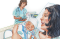 mother and newborn in hospital