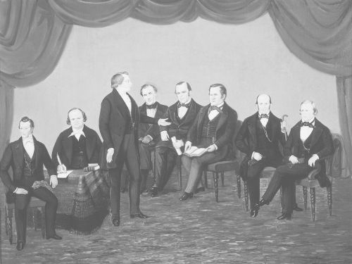 Joseph Smith with Church Leaders in Nauvoo
