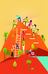 People on a hill