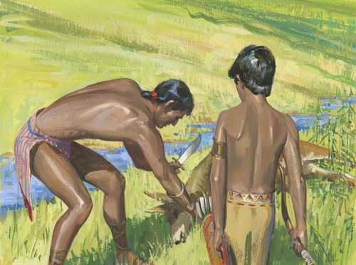 dark-skinned Lamanites